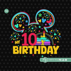Maus mein 10. Geburtstag Png, Geburtstagskind Png, 10. Geburtstag Png, Mausohren Png, Geburtstagsmama Png, Mausreise png