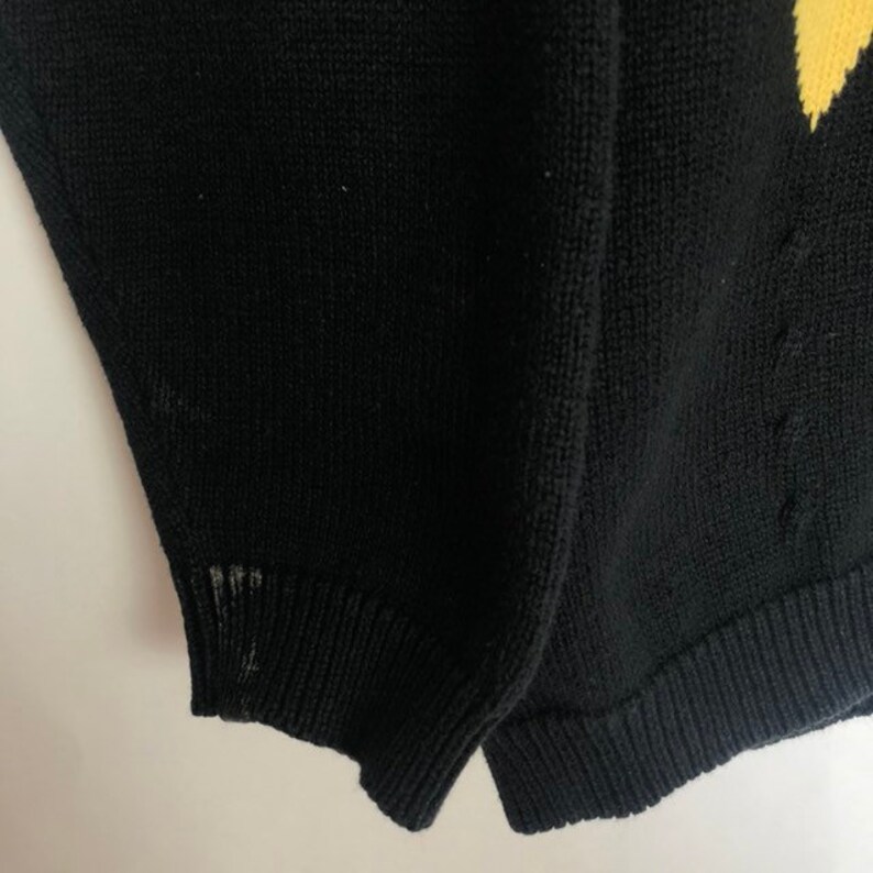 Vintage Pringle of Scotland Diamond Pullover Sweater Small Hand Intarsia