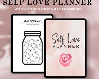 Self Love Planner Printable, Daily Affirmation Journal, Self Care PDF, Confidence Tracker, Digital Planner for GoodNotes, Instant Download