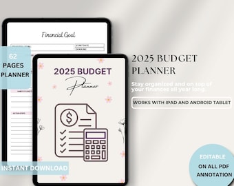 Digital Budget Planner, Finance Tracker, Finance Planner, Digital Budget, Digital Budget Planner