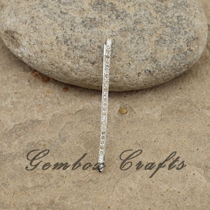Champagne Diamonds Hair Pins Clip 925 Sterling Silver Plated Hair Accessories- Cute Diamond Hairpin Set, C.Z. Options Available