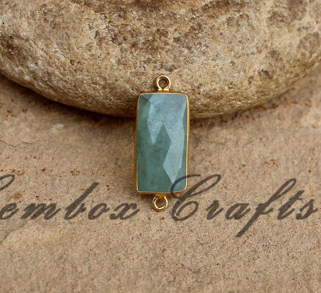 Natural Milky Aquamarine Rectangle Briolette 925 Sterling