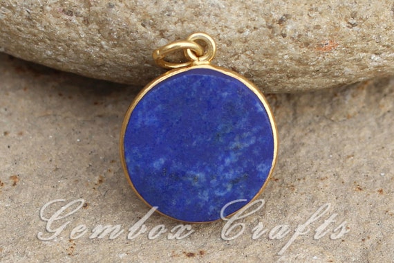 Royal Double Bail Fancy Shape Lapis Lazuli Gold Electroplated Connector Jewelry Royal Double Bail Fancy Shape Lapis Lazuli Gold Electroplated Connector Jewelry