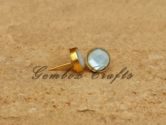 Boucles D'oreilles Rondes En Nacre - Argent Sterling 925 - Jewellerybox AC-0825