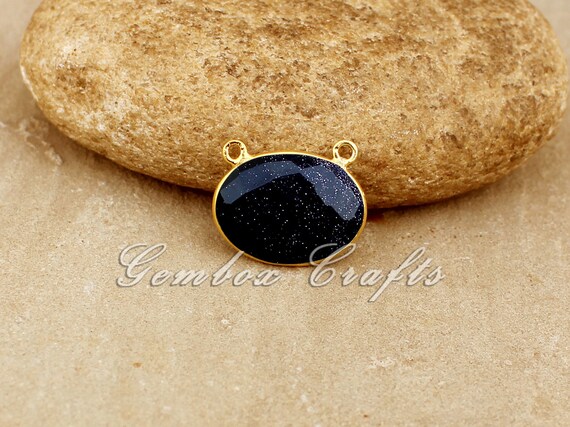 Pendentif En Argent Avec Pierre Ovale Bleue Brillante - Bijou Occasion - Style Classique