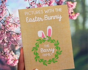 Personalisierte Bilder mit dem Osterhase Fotoalbum 15x20, Feiertage, Geschenk, Jährlich, Traditionen, Bücherregal, Bild, Familienalbum, Est.