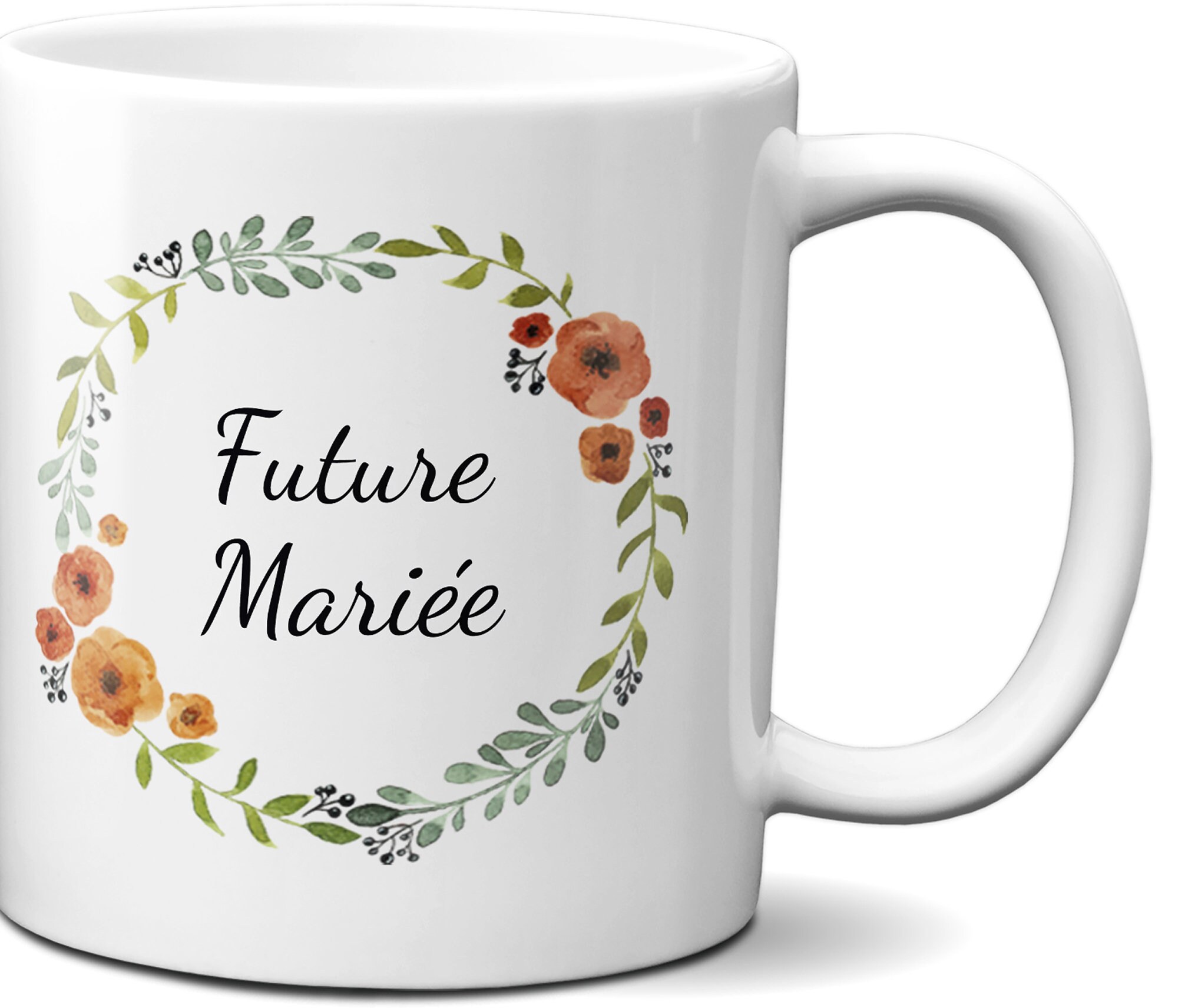 Mug Texte à Personnaliser Couronne Orange