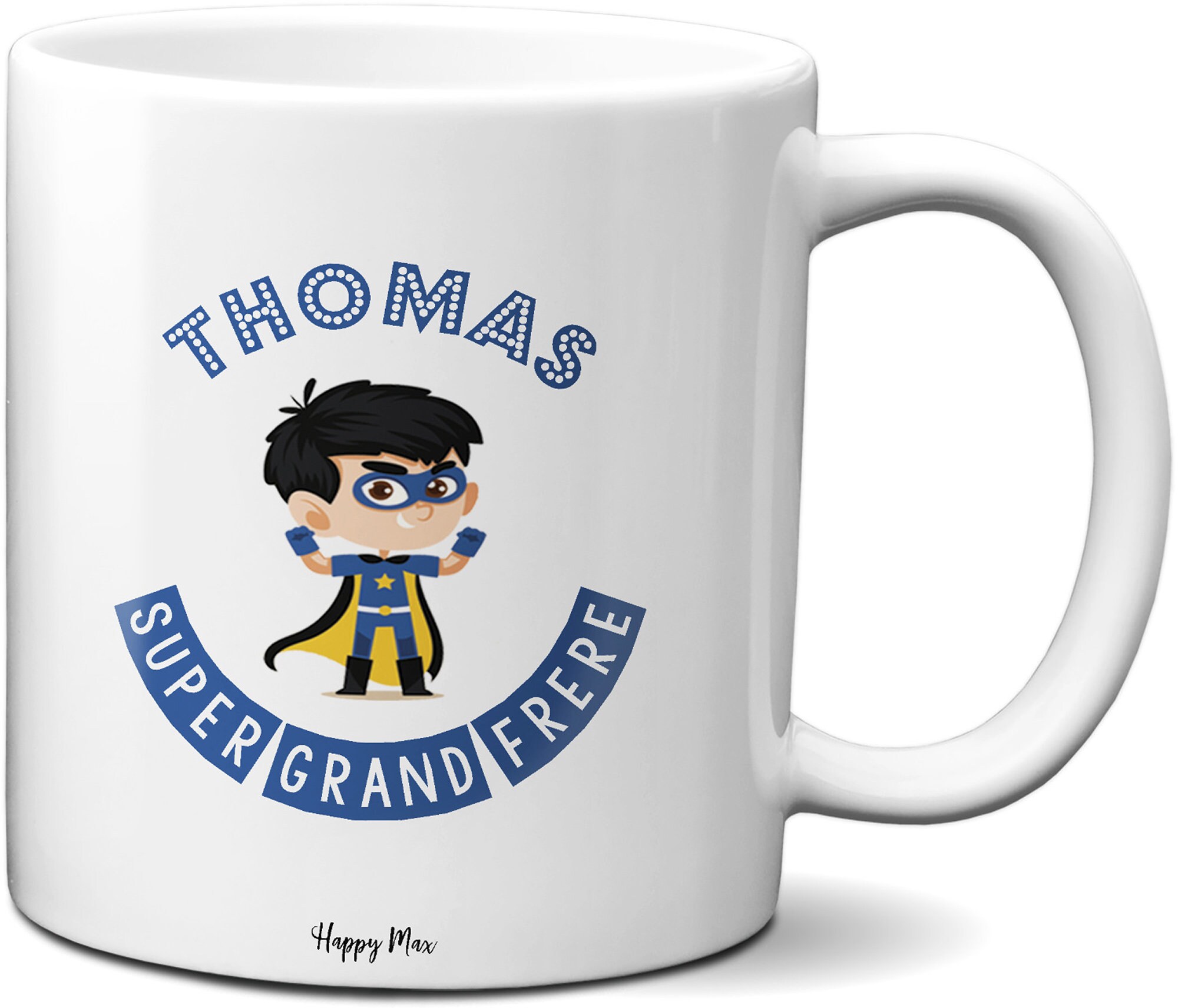 Mug Super Grand Frère Personnalisable Bleu