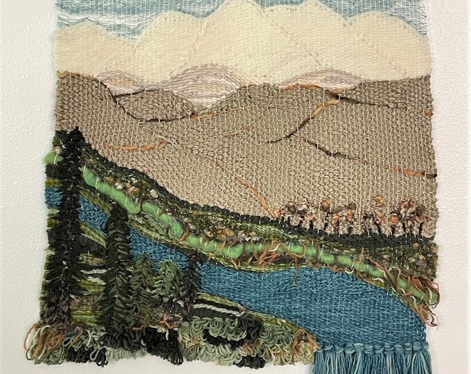 BIG Woven Wall Hanging, Wall Art, River Wall Decor, Weaving, Nature Art, Home Decor, Boho