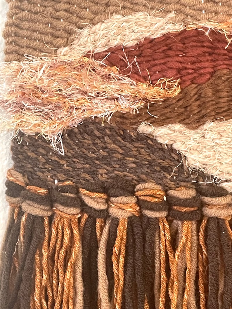 Woven Wall Hanging, Forest Weaving, Woven Wall Art, Nature Wall Hanging