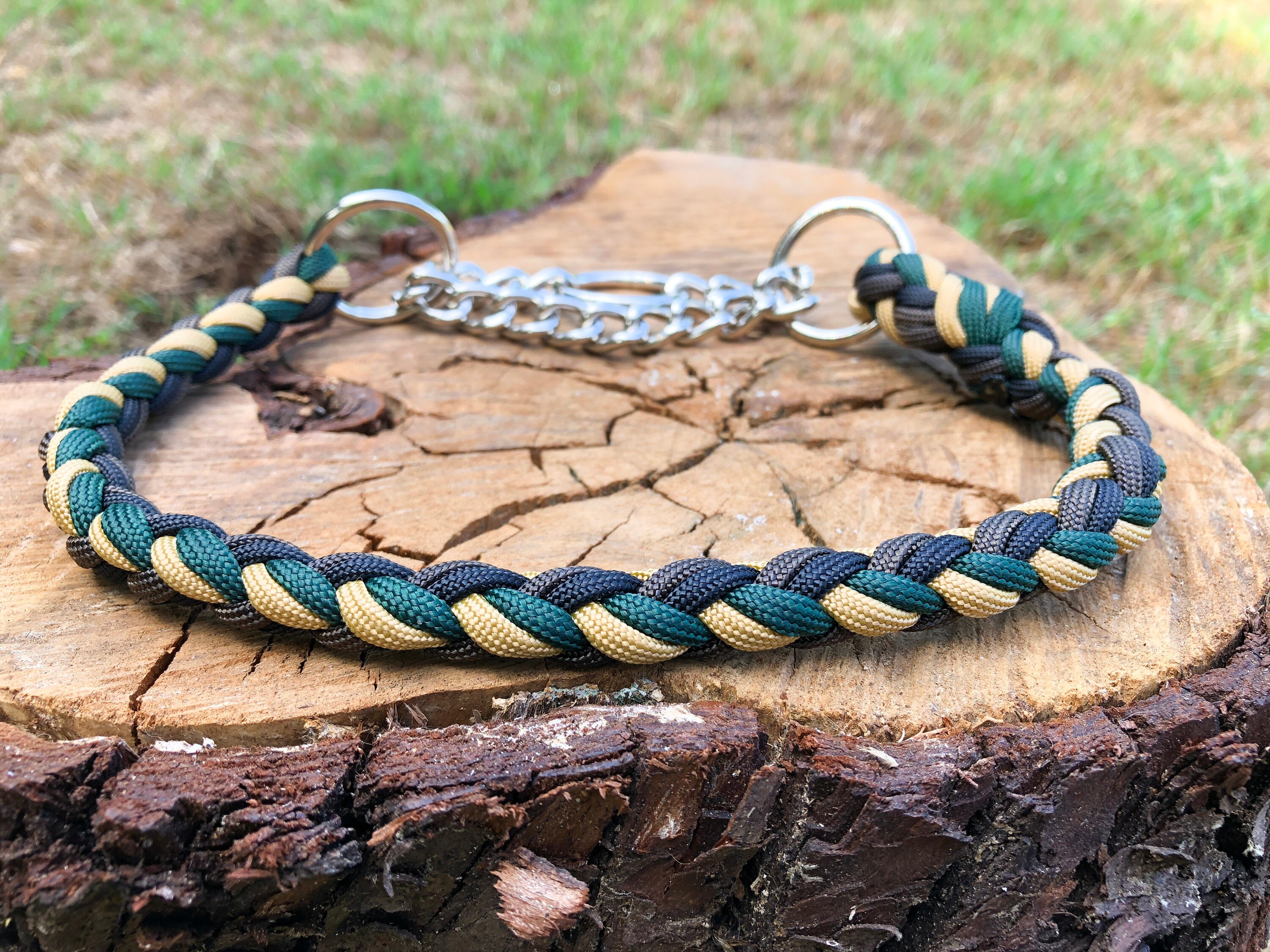 Paracord Martingale Dog Collar Half Check Training Collar Etsy