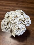 Paper Flowers with Song Lyrics, Vows, Own Words | First Anniversary, Wedding Keepsake. Personalised Gift
