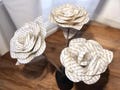 Paper flowers w/ YOUR SONG or VOWS perfect personalised handmade gift for wedding gifts, first anniversary, paper roses, paper anniversary