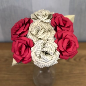 Beauty and the Beast paper flowers, paper rose, Enchanted rose
