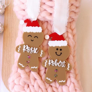 Gingerbread Gift tag, Custom Gingerbread gift tag, Christmas ornament