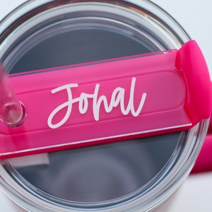 Personalized Stanley name topper, Personalized Tumbler Name plate, Tumbler Accessories, Acrylic Name Tag, Custom name tag