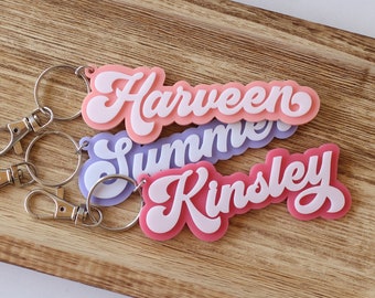Backpack tag | kids backpack tag | bag tag | lunch bag tag | personalized keychain | Acrylic backpack tag