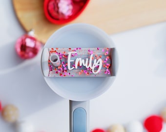 Valentine’s day Stanley topper, Stanley cup plate, Tumbler Name Plate