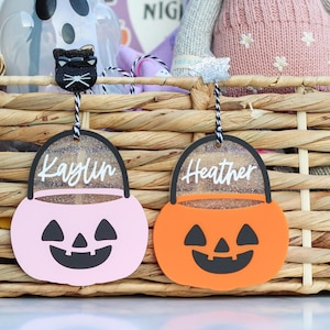 Boo basket Tags, Halloween tag, pumpkin basket tag, custom Halloween tags