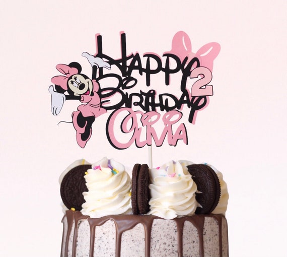 Minnie Mouse Gateau Topper Rose Clair Et Noir Minnie Gateau Etsy Minnie Mouse Gateau Topper Rose Clair Et Noir Minnie Gateau Etsy