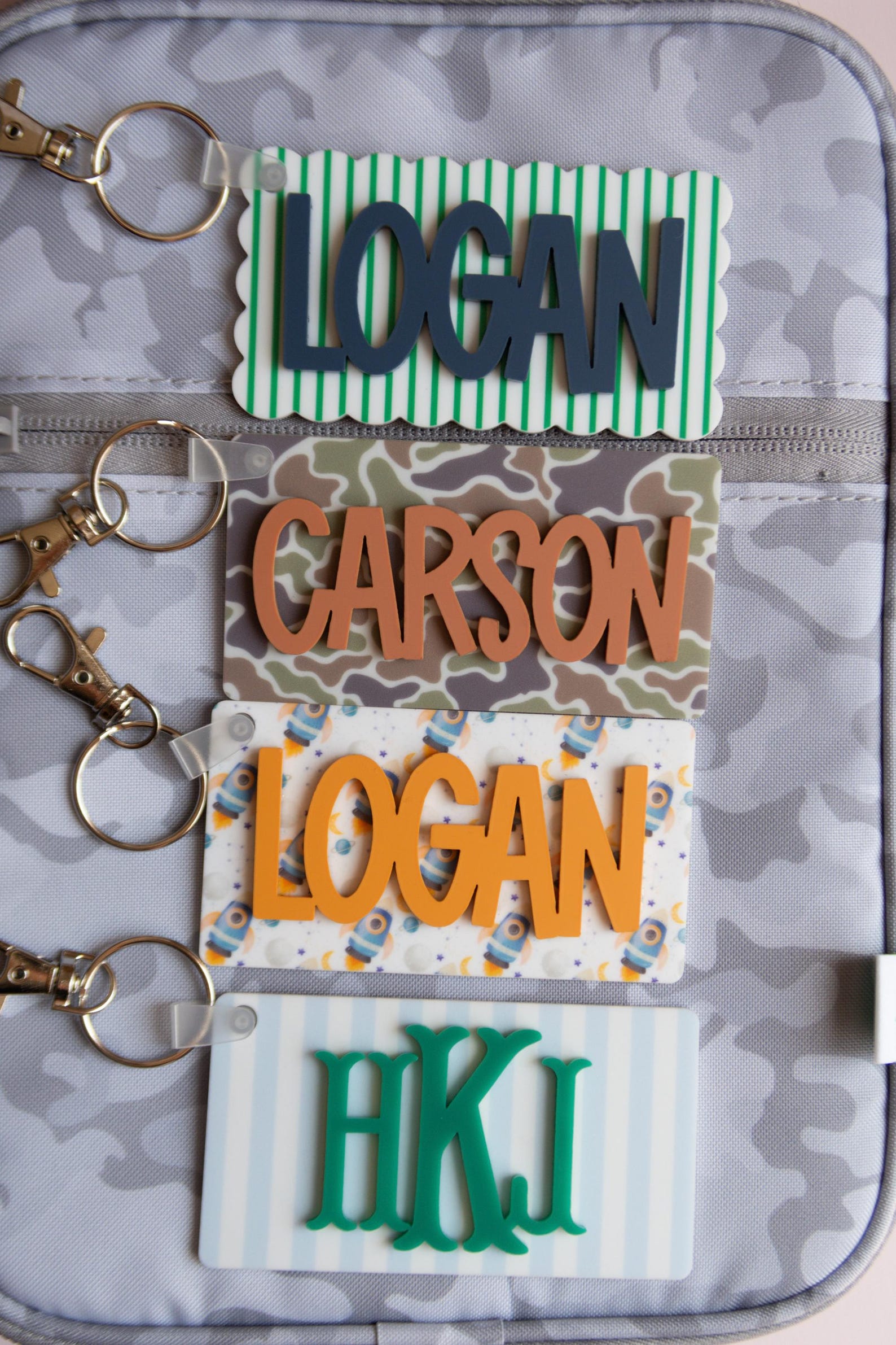 Personalized Backpack Tags, Name Bag Tag, Diaper Bag Tag, Kids Backpack ...