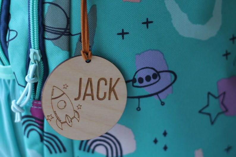 Personalized School Bag Tags Backpack Tag Etsy