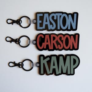 Personalized Kids Backpack Tag – Custom Acrylic Name Tag for School Bags, Toddler Bag Tag, Back to School Gift for Boys & Girls