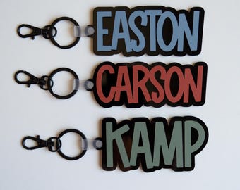 Personalized Kids Backpack Tag – Custom Acrylic Name Tag for School Bags, Toddler Bag Tag, Back to School Gift for Boys & Girls