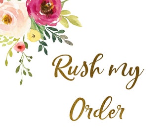 Rush my order