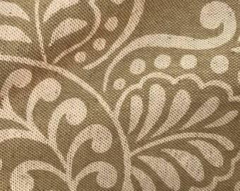 Schumacher Beige patterned fabric