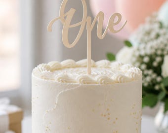 One Cake Topper – First Birthday Smash Cake Decor