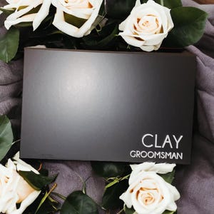 Custom Personalized Magnetic Box – Unique Keepsake with 3D Name for Groomsmen, Wedding Day. 画像 5