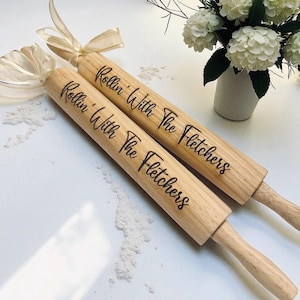 Gravierte personalisierte Nudelholz Personalisiertes Küchenwerkzeug Back Nudelholz | Bäcker Geschenk | Küchen Dekor