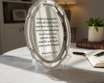 Engraved Silver Tray Bar Menu or Seating Table Wedding Keepsake