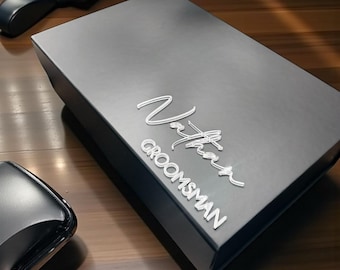 Personalisierte Vorschlag Box - Magnetisches Geschenk mit 3D Acryl Namen für Hochzeiten & mehr