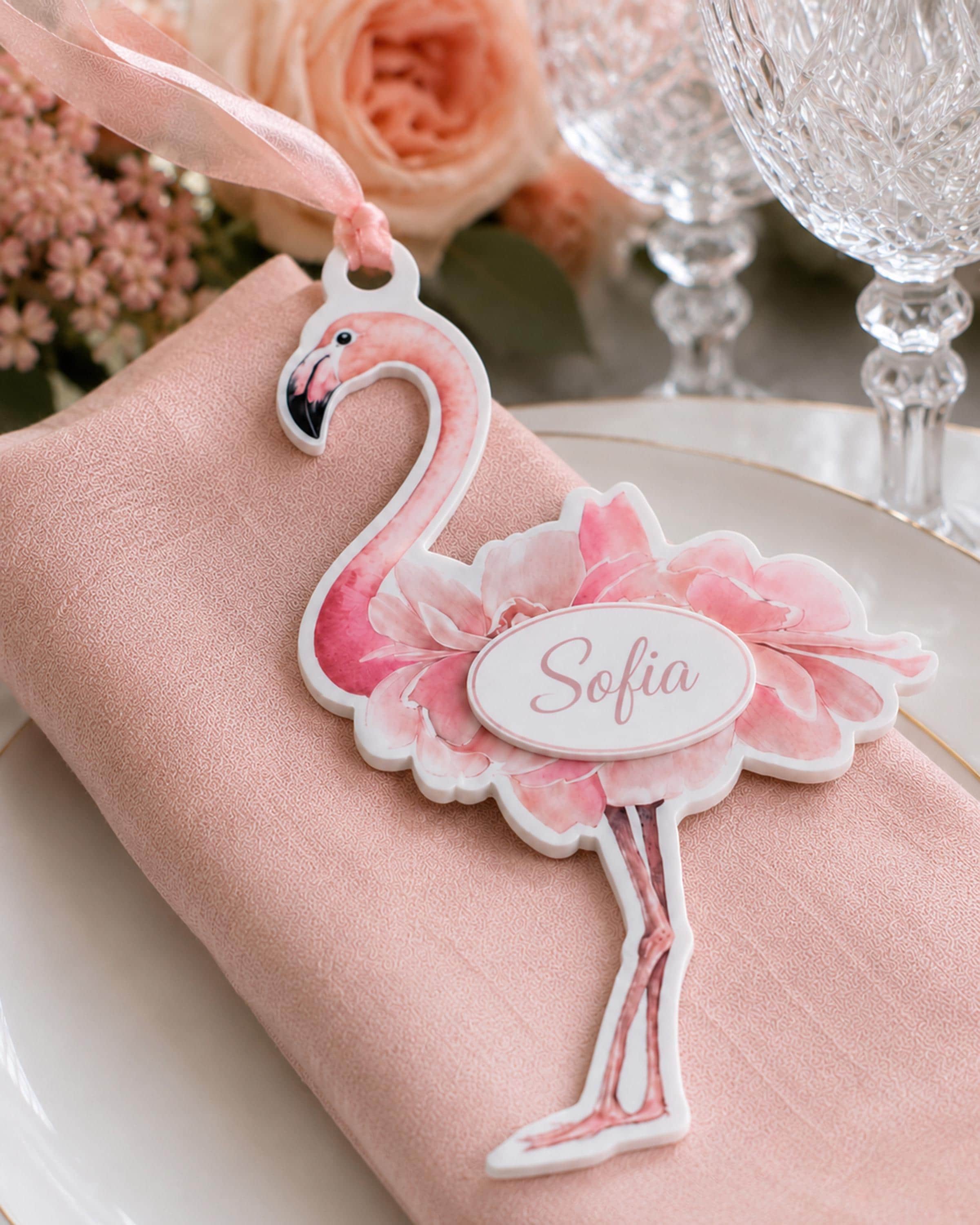 Flamingo Name Tags - Etsy