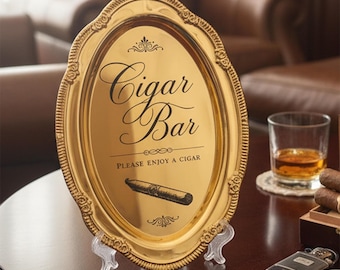 Engraved Silver Tray Bar Menu or Seating Table Wedding Keepsake