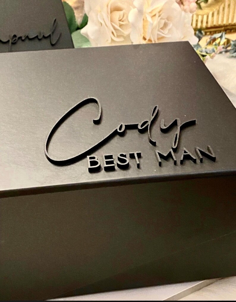 Gift Box for Groomsmen Personalized Bridesmaid, Flower Girl