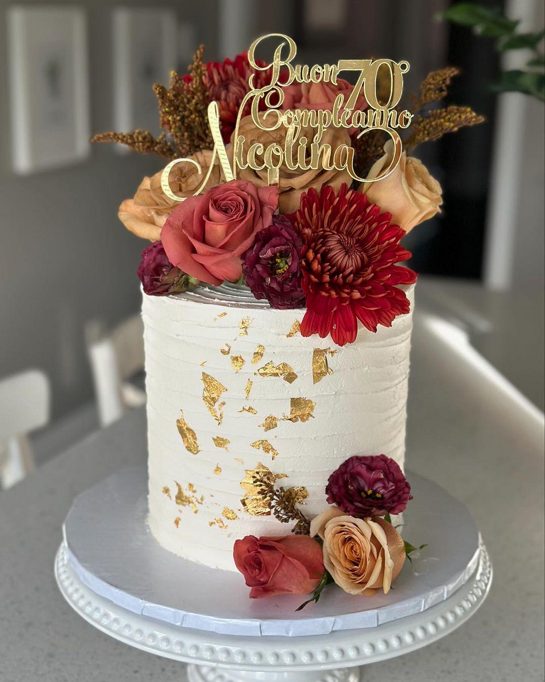 30 topper per torta di compleanno, in acrilico, a specchio, con incisione esagonale, decorazioni per torte e cupcake, decorazioni per feste di compleanno