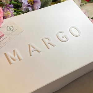 Custom Personalized Magnetic Box – Unique Keepsake with 3D Name for Groomsmen, Wedding Day. 画像 4