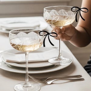 Acrylic Bow Drink Charms Set of 10 – Cocktail Markers