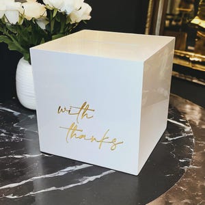 Acrylic Wedding Card Box – Personalized Envelope Box for Weddings, Engagements & Christenings