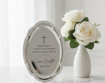 Engraved Silver Tray Bar Menu or Seating Table Wedding Keepsake