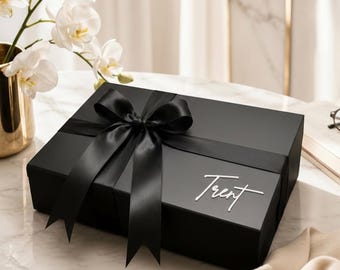 Groomsmen Proposal Box | Personalized Magnetic Keepsake with 3D Acrylic Name