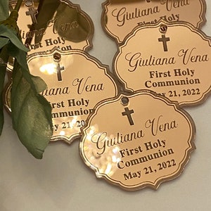 Mirror Acrylic Gift Tags With Engraved Border - Etsy Canada