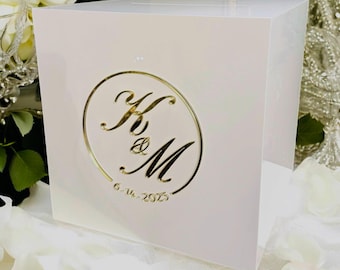 Envelope Box, Wedding Card box, Custom Card Box, Busta Box, Acrylic Wedding Box, Engagement Box, Christening Card Box, Personalized box