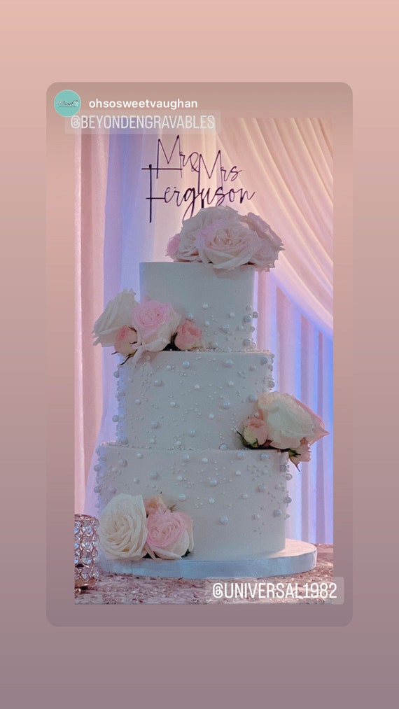 VEHFA - Decorazione per torta nuziale Mr and Mrs in legno rustico, decorazione per torte per sposa e sposo, matrimonio, fidanzamento, anniversario di matrimonio