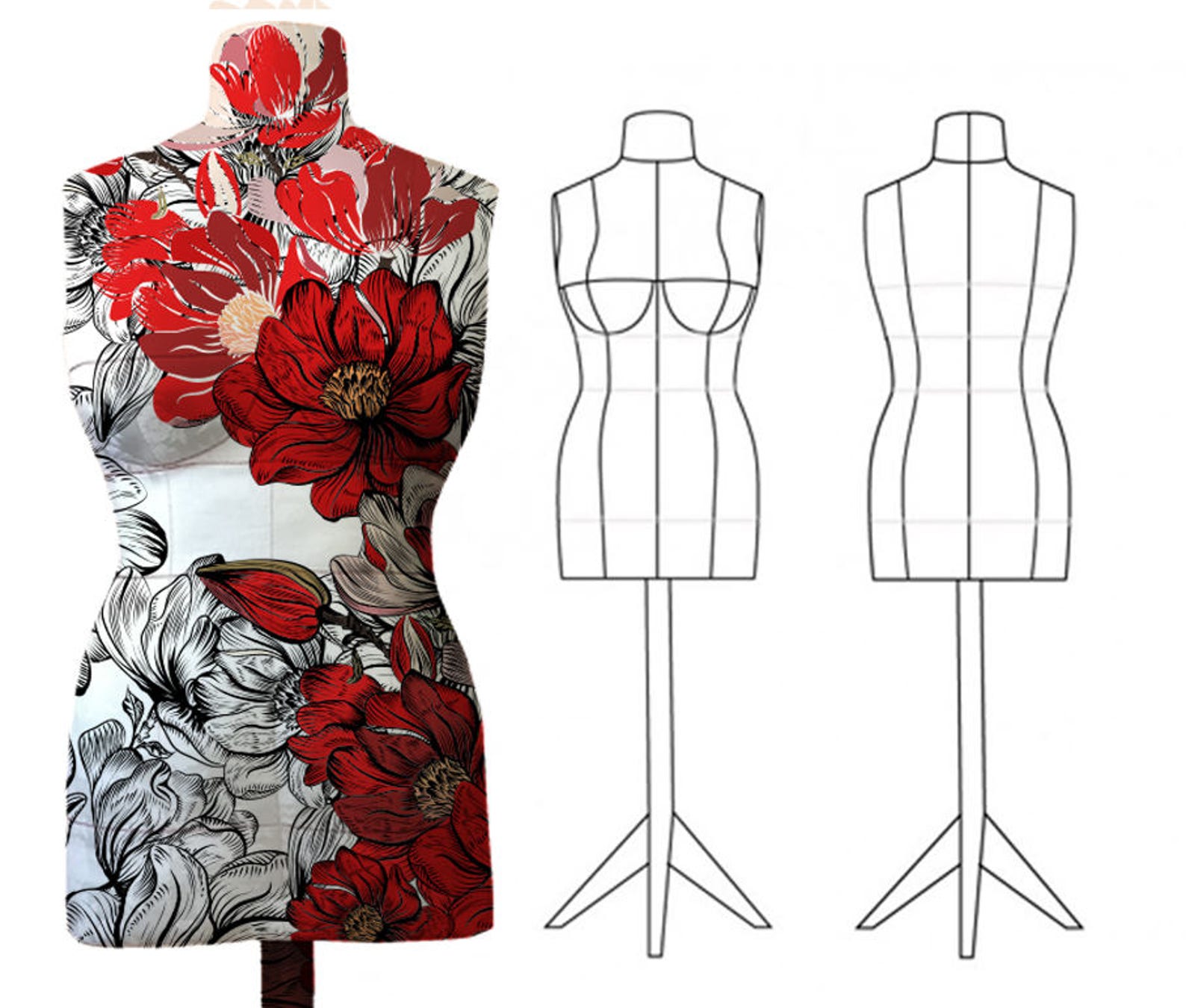 DIY Dress Form Sewing Pattern PDF Mannequin Size 10 bra Etsy Australia