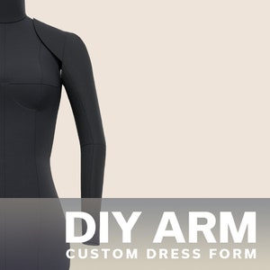 Custom Made-To-Measure DIY ARM Form Mannequin Sewing Pattern (PDF) with Complete Step-by-Step Sewing Photo-Guide.