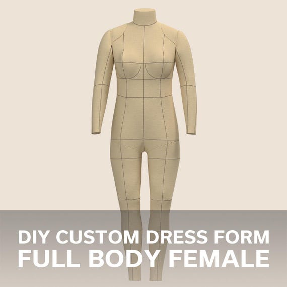 Custom-fit Female DIY Full Body Dress Form Sewing Pattern (PDF) With Photo  Step-by-step Sewing Instructions - Etsy